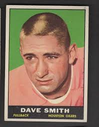 1961 TOPPS FB #141 DAVE SMITH/OILERS EX/EX+