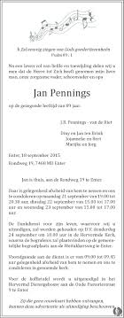 It is always difficult saying goodbye to someone we love and cherish. Jan Pennings 18 09 2015 Overlijdensbericht En Condoleances Mensenlinq Nl