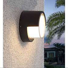 Heath zenith has the largest. Pathson Outdoor Wall Sconce 8w Led Lamps Waterproof Modern Low Profile Lighting Fixtures 3000k Warm White Wall Mount Light For Porch Courtyards Matte Black Finish Warm Light Amazon Com