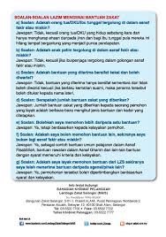 Bantuan Zakat Asnaf Fakir Miskin Lembaga Zakat Selangor