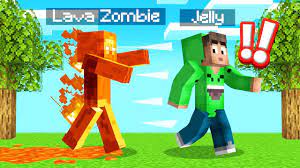 Every mob we kill in minecraft turns into a ghost! Minecraft But Mobs Are Made Of Lava Overpowered Youtube