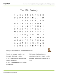Maybe you would like to learn more about one of these? The 19th Century Free Word Search Puzzle Worksheets Happi Papi