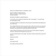 Complaint Letter To Landlord 8 Free Word Pdf Documents