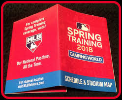 Find information on the cactus league spring training in mesa, arizona. 2018 Cactus League Spring Training Camping World Baseball Pocket Schedule Pocket Arizonadiamondbacks Pocketsc World Baseball Spring Training Camping World