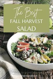 The Best Fall Harvest Salad Vintage Home Designs Recipe In 2021 Harvest Salad Delicious Salads Salad