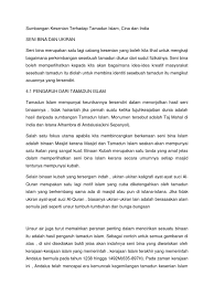 About islamic and asia history. Sumbangan Kesenian Terhadap Tamadun Islam