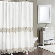 Buy products such as washed cotton beige shower curtain by allure home creation, 70 x 72 at walmart and save. Lillian Macrame Band Fabric Shower Curtain Stylemaster