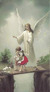 Guardian Angel Crossing Bridge Guardian Angel Pictures Angel Pictures Angel Drawing