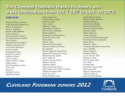 Cleveland Foodbank 2012