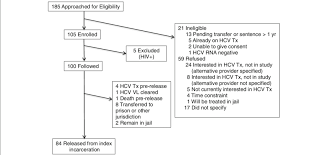 participant flow chart hcv hepatitis c virus hiv human