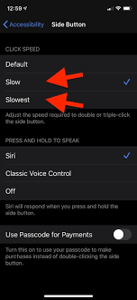 If You Re Not Fast Enough For Your Iphone S Side Button You Can Slow It Down So That Your Double And Triple Clicking Is Easier Iphone Io Iphone Sides Easy