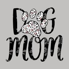 Download Best Dog Mom Svg Shirt Design Leopard Heart Paw Print Svg