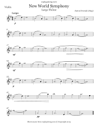 Dvorak New World Symphony Recorder Sheet Music Sheet Music Flute Music