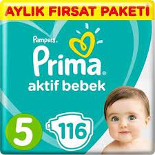 prima bebek bezi aktif bebek 5 beden 116 adet junior aylik firsat paketi windeln baby popo baby