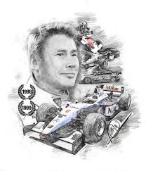 How to draw a star. Mika Hakkinen Theodor Decker Paintings Prints Vehicles Transportation Auto Racing Formula One Artpal