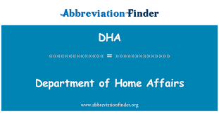 Area committee members are appointed by the director of home affairs and are drawn from a wide spectrum of the community including district council members of. Dha Definition Department Of Home Affairs Abbreviation Finder