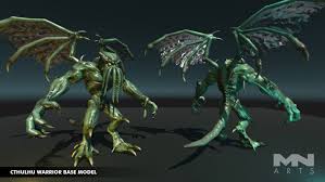 Cthulhu Warrior Sponsored 3d Warrior Cthulhu Creatures Characters Cthulhu Creatures Warrior