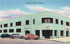 Sandpiper Hotel 5th Ave North And Ocean Front Jacksonville Fl Ca 1940 S Hotel Postcard Sandpiper