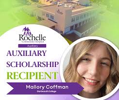 We continue our week-long celebration of Auxiliary Scholarship recipients  with Mallory Coffman: Mallory is currently a senior at Ashton-Franklin  Center High School. She plans to attend Dartmouth College in the fall.  Mallory's