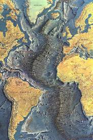 This Is The Undersea Mountain Range In The Atlantic Ocean Known As The Mid Atlantic Ridge It Is The Longest Mount National Geographic Maps Geology Cartography