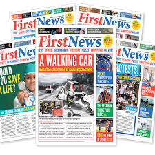 Have students comb through a newspaper and cut and paste words and pictures to make a wacky news story of their own. Features Of A Newspaper Report Ks2 First News Education