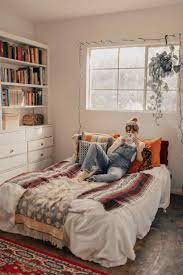 #bedroom inspiration #bedroom decor #bedroom ideas #bohostyle #bohemian bedroom #pinterest room #pinterest inspired #earth aesthetic #earthy aesthetic your bedroom speaks for your identity and lifestyle. 24 Contemporary Boho Bedroom Diy Decor In 2020 Cozy Small Bedrooms Bedroom Decor Cozy Simple Bedroom