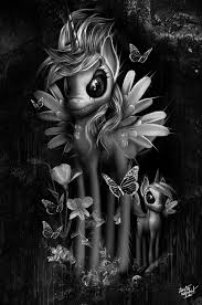 Fantasmagorik Dark Little Pony By Obery Nicolas Via Behance Unicorn Artwork Dark Art Drawings Unicorn Art