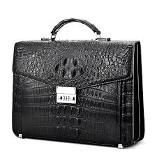 Large Genuine Crocodile Briefcase Luxury Crocodile Business Bag For Men Business Bags Men Leather Duffle Bag Man Bag