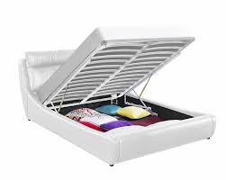 When you live in a small space you need to be clever. Greatime Bs2405 Contemporary Storage Bed Queen White Walmart Com Walmart Com