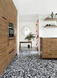 Due to its natural durability, terrazzo tile works fantastically in a variety of settings, ranging from bathrooms to backsplashes to kitchen floors. Best 60 Modern Kitchen Terrazzo Floors Design Photos And Ideas Dwell