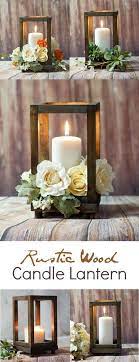 Rustic Wood Candle Lantern Perfect For A Rustic Farmhouse Wedding Or Rustic Farmhouse Home Decor Rus Wedding Centerpieces Wedding Decorations Wedding Table