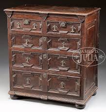 Sold Price Oak Jacobean Chest August 3 0115 10 00 Am Edt Military Furniture Carved Furniture Antique Furniture