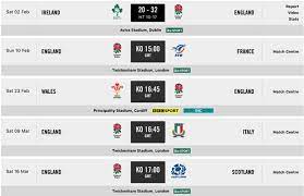Six nations rugby rules 2021. England Fixtures When Do England Play In The Six Nations Tv Schedule Rugby Sport Express Co Uk
