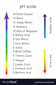 Ph Scale With Product Names With Different Acidity