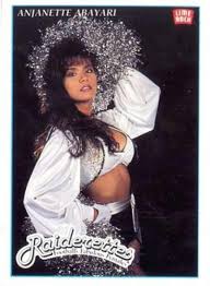 Amazon.com: 1992 Lime Rock Pro Cheerleaders Football 118 Anjanette Abayari  Los Angeles Raiders : Everything Else