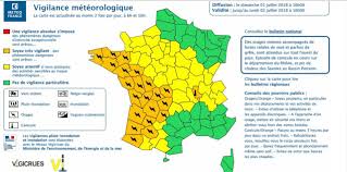 Information sur les risques météorologiques des 24 prochaines heures, alertes météo, weather forecasting warning Orages Ou Canicule 21 Departements En Vigilance Orange Le Parisien