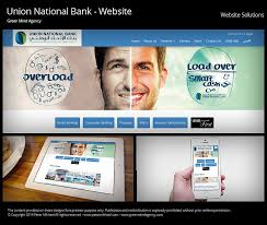 Union National Bank Website Egypt Design Marketing Solution Creative Agency Banks Website Solutions Agency