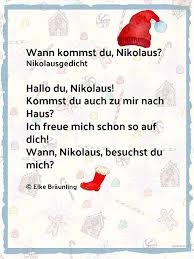Wann Kommst Du Nikolaus Elkes Kindergeschichten Nikolausgedichte Gedichte Zum Advent Geschichten Fur Kinder