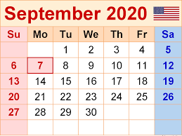 By micheal posted on november 11, 2020 january 15, 2021. September 2020 Calendar Usa Printable Calendar July August Calendar July Calendar