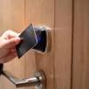 The term credit card is loosely used to refer to all plastic resin/pvca solid materials that can be wedged into a door and used to force the lock open. 1