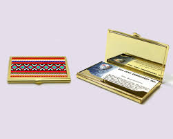 When they're easily accessible to you and the clients you meet with, it's easy to get your business's name out there. China Custom Business Card Holder Gold Plated Taiwan Aboriginal Art China Embroiderey Pocket