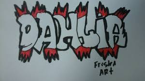 Free abjad graffiti alphabet download free abjad graffiti alphabet png images free cliparts on clipart library. Riquest Cara Menggambar Simple Grafiti Nama Dahlia Youtube