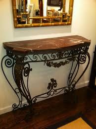 1930s Wrought Iron Console Table In 2020 Wrought Iron Console Table Iron Console Table Art Deco Console Table