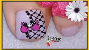 Uñas decoradas para niña de los pies,imagenes. Unas Decoradas De Los Pies Modelo De Decoracion De Unas Para Los Pies Unas Paso A Paso Youtube