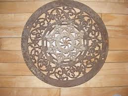 Vintage Cast Iron Round Floor Grate Heat Register Vent Adams Co 1897 Heat Registers Cast Iron Vintage