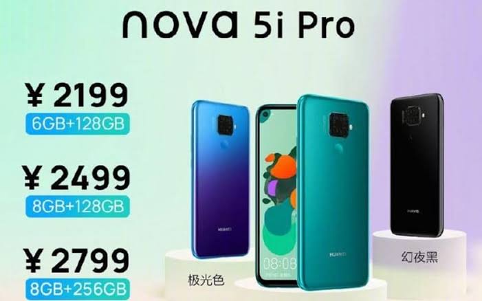 Résultat de recherche d'images pour "Huawei Nova 5i Pro"