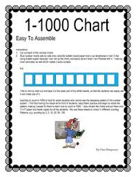 Easy To Assemble 1 1000 Chart For Student Counting Practice
