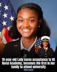 Young woman attends naval academy