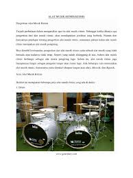 Adalah alat musik yang terdiri dari barisan gong kecil yang diletakkan mendatar. Materi Musik