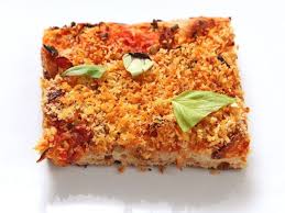 Easy Pan Pizza With Sun Dried Tomatoes Caramelized Onions Olives And Breadcrumbs Vegan Serious Eats Recipes Food Great Vegan Recipes Recipes